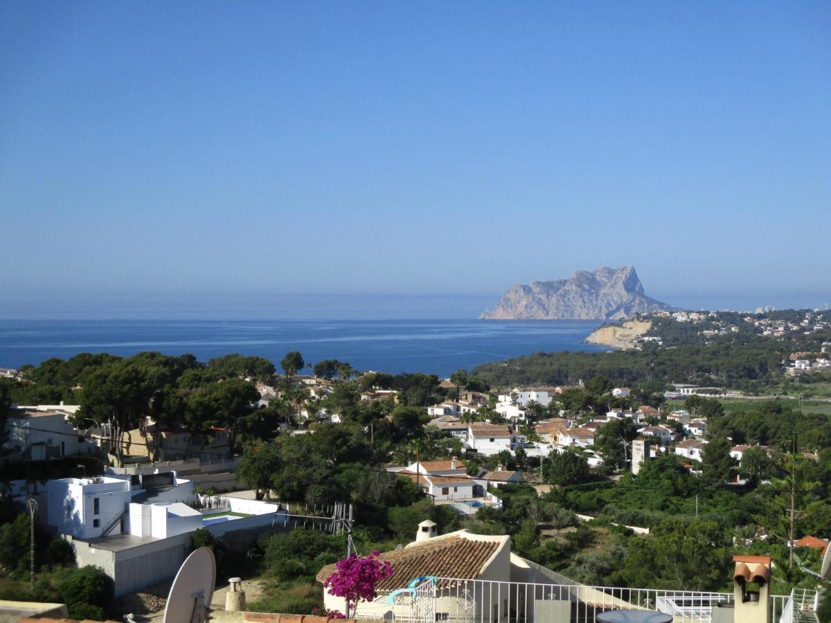 Strandnahe Wohnung Mit Meerblick Moraira Extérieur photo